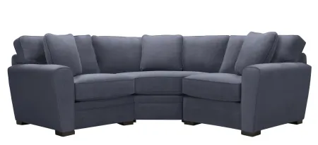 Artemis II 3-pc. Symmetrical Sectional Sofa in Gypsy Slate by Jonathan Louis