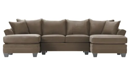 Foresthill 3-pc. Symmetrical Chaise Sectional Sofa in Santa Rosa Taupe by H.M. Richards