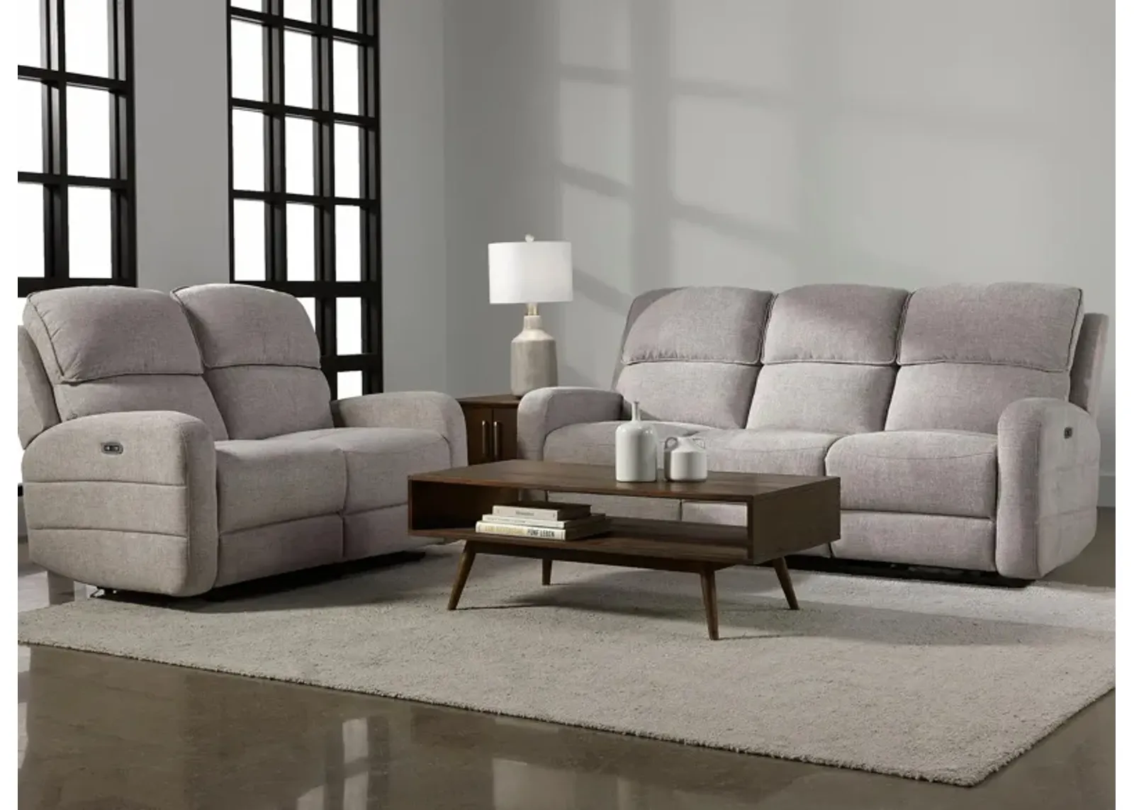 Everitt Chenille 2-pc. Power Sofa & Loveseat