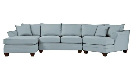 Foresthill 3-pc. Left Hand Facing Sectional Sofa in Suede So Soft Hydra by H.M. Richards