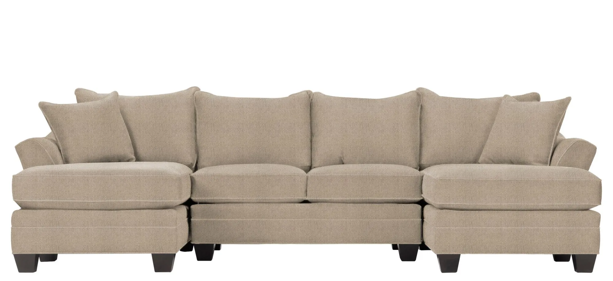 Foresthill 3-pc. Symmetrical Chaise Sectional Sofa in Sugar Shack Putty by H.M. Richards