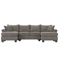Foresthill 3-pc. Symmetrical Chaise Sectional Sofa in Sugar Shack Stone by H.M. Richards