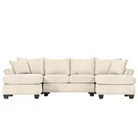 Foresthill 3-pc. Symmetrical Chaise Sectional Sofa in Sugar Shack Alabaster by H.M. Richards