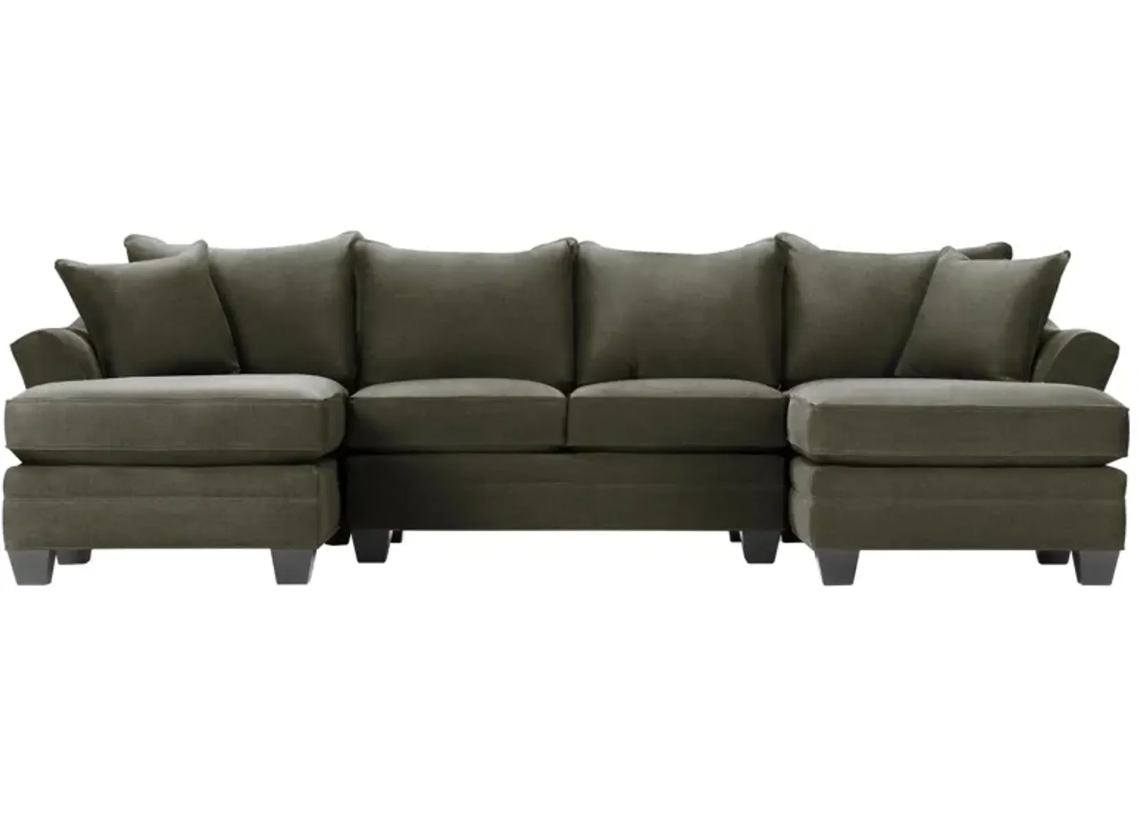 Foresthill 3-pc. Symmetrical Chaise Sectional Sofa in Santa Rosa Slate by H.M. Richards