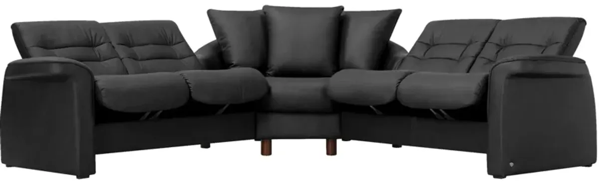 Stressless Sapphire 3-pc. Leather Reclining Sectional Sofa