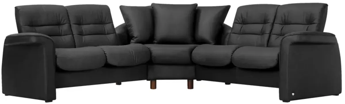 Stressless Sapphire 3-pc. Leather Reclining Sectional Sofa