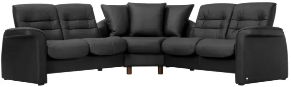 Stressless Sapphire 3-pc. Leather Reclining Sectional Sofa