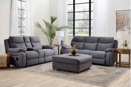 Talan 2-pc. Power Sofa and Loveseat in Gray by Bellanest