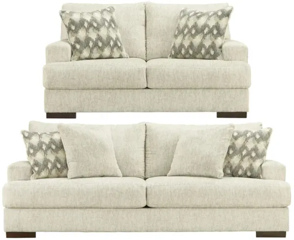 Hillston Chenille Sofa and Loveseat Set