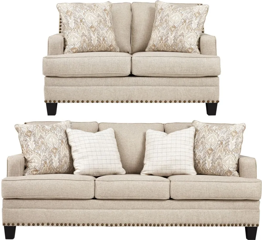 Clarion 2-pc. Sofa and Loveseat Set in Off-White by Ashley Furniture