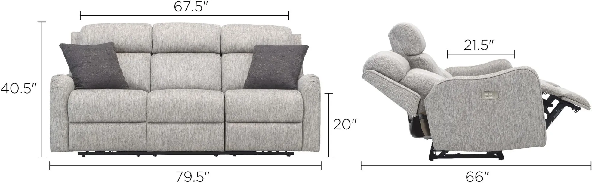 Waverly 2pc. Power Sofa and Loveseat Set