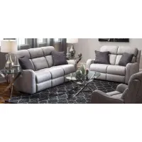 Waverly 2-pc.. Power Sofa and Loveseat Set in Gray by Bellanest