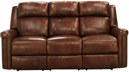 Richfield 2-pc. Leather Power Sofa and Console Loveseat Set in Brown by Bellanest