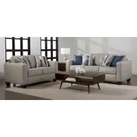 Odelle 2-pc.. Sofa and Loveseat Set in Gray by Albany Furniture