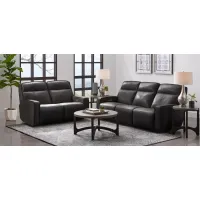 Beckett 2-pc.. Power Sofa and Loveseat Set in Gray by Bellanest