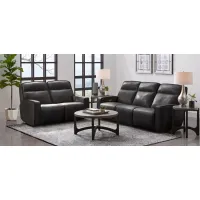 Beckett 2-pc. Power Sofa and Loveseat Set in Gray by Bellanest