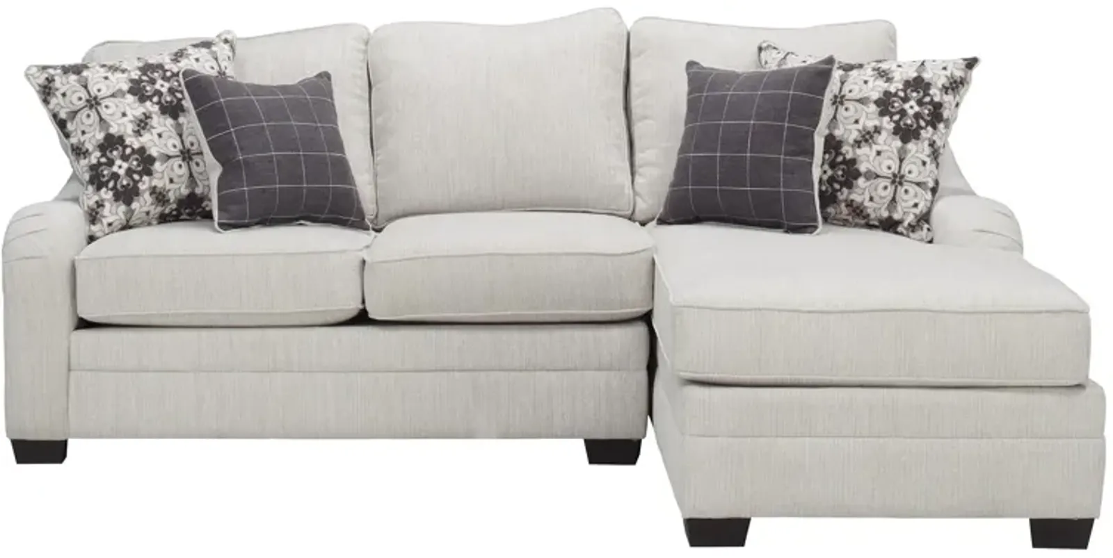 Caid 2-pc. Chenille Sectional Sofa