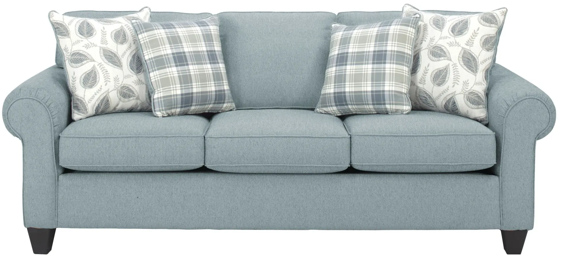 Saige 2-pc.. Chenille Sofa and Loveseat Set in Marine by Flair