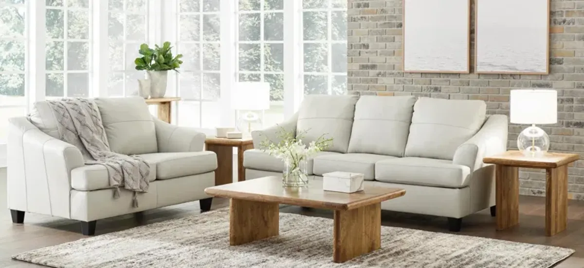 Grant Leather 2-pc. Sofa and Loveseat