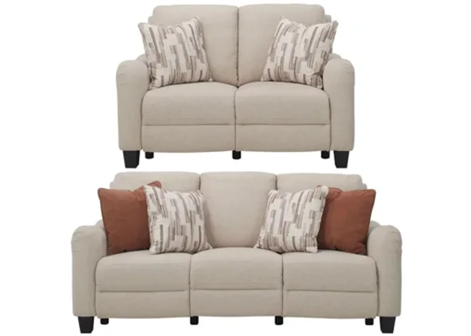 Dillon Living Room Set in Beige by Bellanest