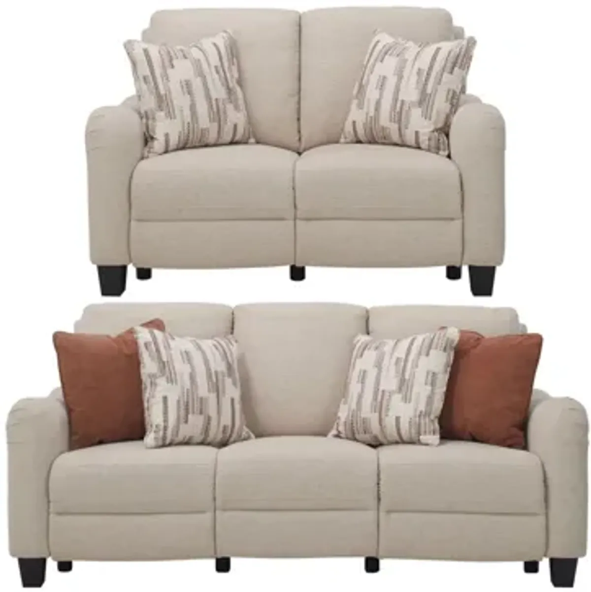 Dillon Living Room Set in Beige by Bellanest