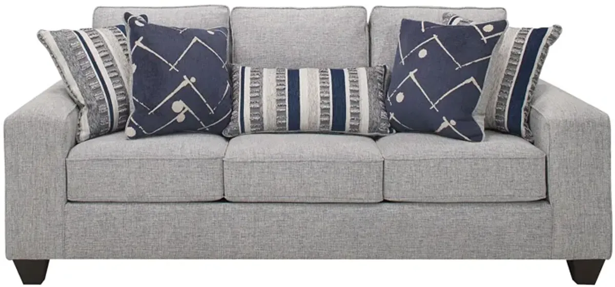 Alston 2-pc. Sofa & Loveseat Set in Blue by Albany Furniture