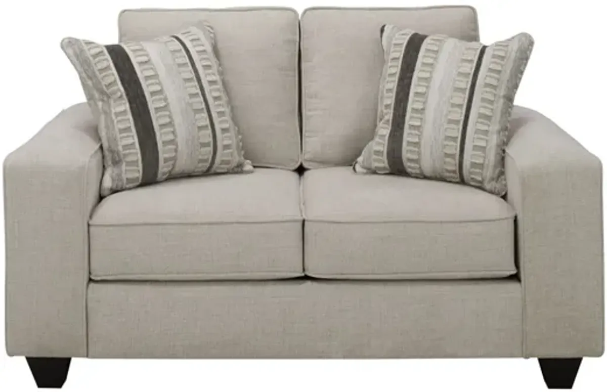 Alston 2-pc. Sofa & Loveseat Set in Beige by Albany Furniture