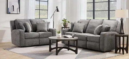Reese 2-pc. Power Sofa and Loveseat in Gray by Southern Motion