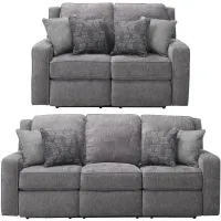 Reese 2-pc. Power Sofa and Loveseat in Gray by Southern Motion