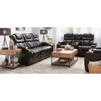 Othello 2-pc.. Power Sofa and Loveseat Set in Manhattan Brown by Corinthian
