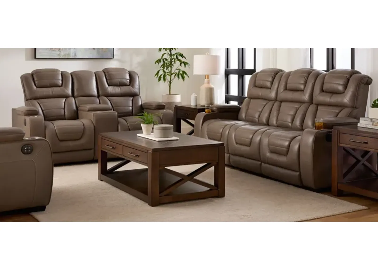 Othello 2-pc. Sofa & Loveseat Set in Manhattan Smoke by Corinthian