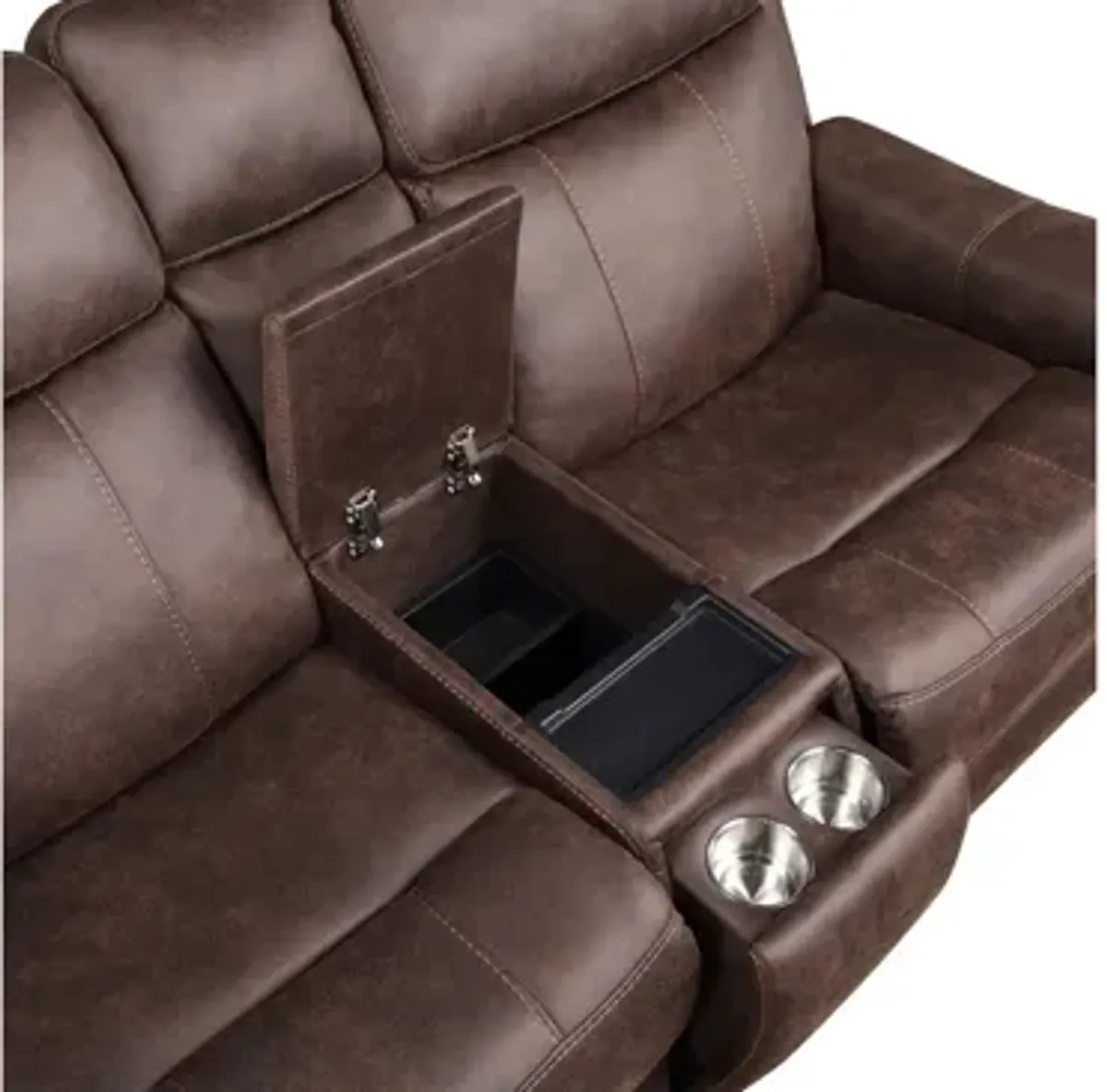 Valencia 3-pc. Sofa, Loveseat, & Recliner Set in Walnut by Steve Silver Co.