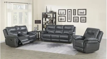 Isabella Sofa, Loveseat and Chair Set in Gray by Steve Silver Co.