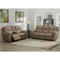 Isabella Sofa and Loveseat Set in Sand by Steve Silver Co.