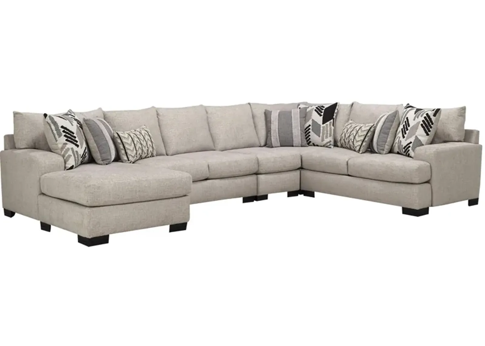 Cooper 5-pc. Sectional in Off-White by Albany Furniture