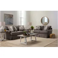 Medalia 2 pc. Sofa and Loveseat in Gray by Emeraldcraft