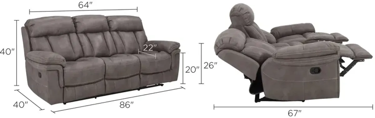 Ryder 2-pc. Reclining Sofa and Loveseat Set