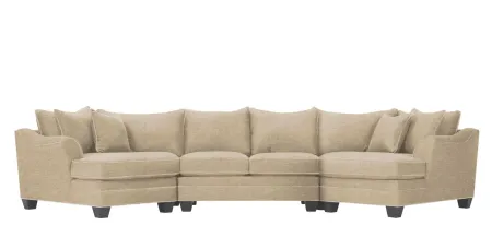 Foresthill 3-pc. Symmetrical Cuddler Sectional Sofa in Santa Rosa Linen by H.M. Richards