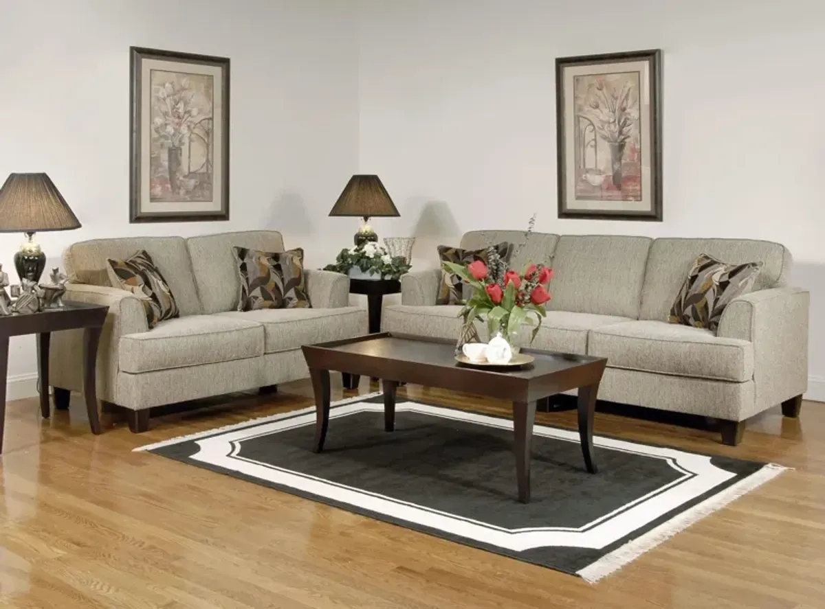 Johnson 2-pc. Sofa and Loveseat Set in Soprano by Hughes Furniture