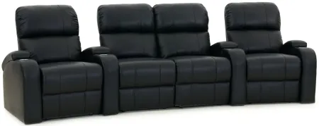 Kristan 4-pc. Power-Reclining Sectional in Black by Bellanest