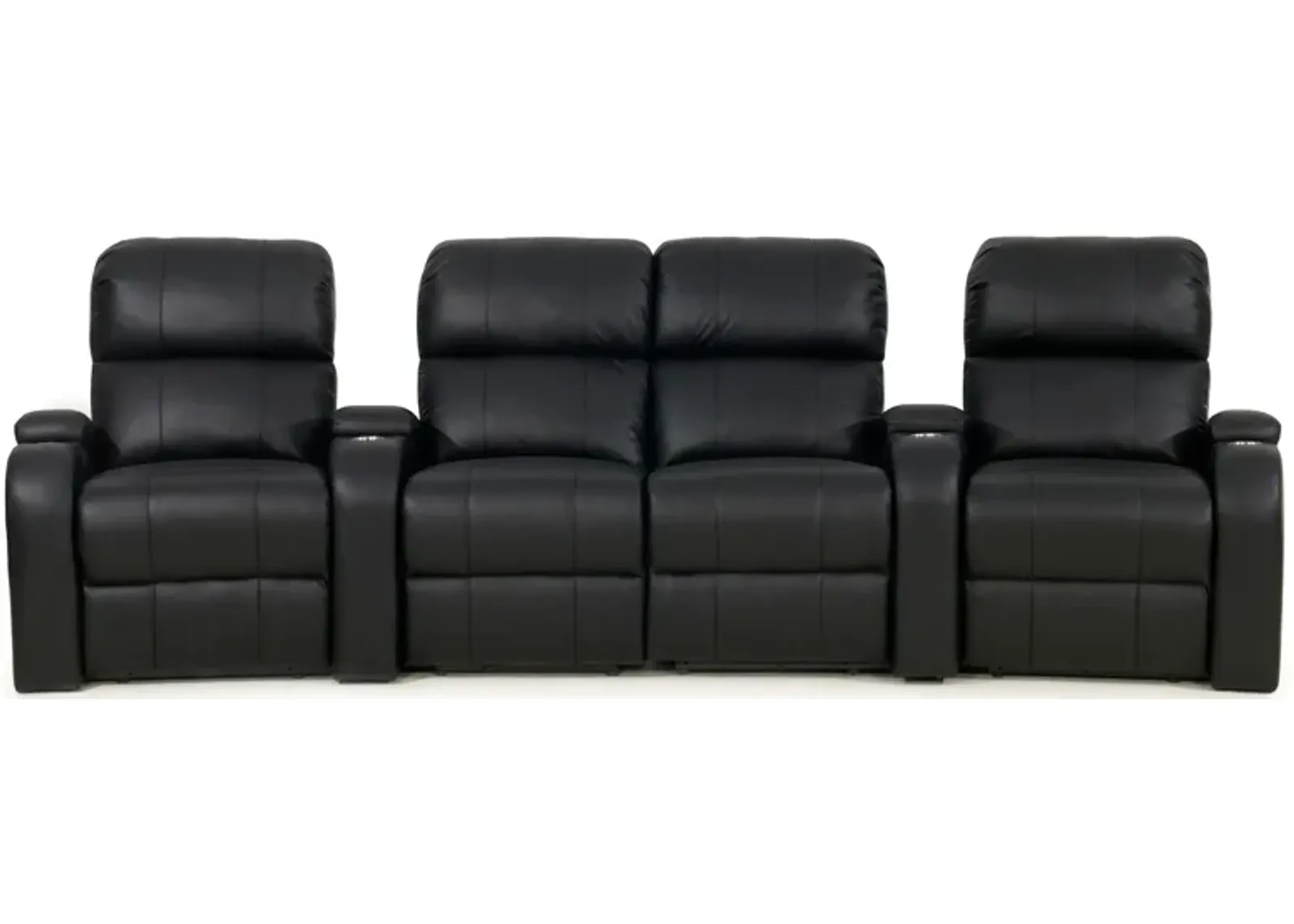 Kristan 4-pc. Power-Reclining Sectional in Black by Bellanest