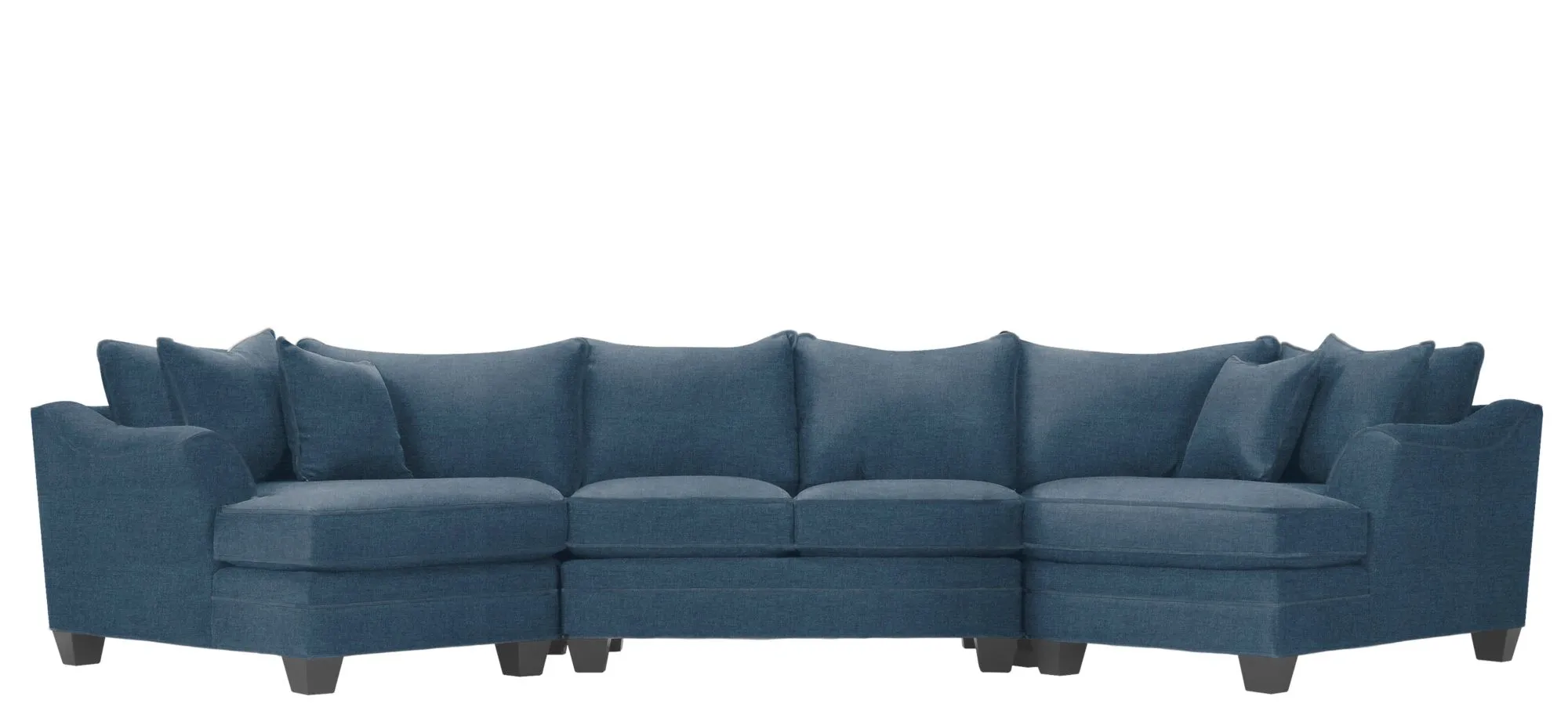 Foresthill 3-pc. Symmetrical Cuddler Sectional Sofa in Santa Rosa Denim by H.M. Richards