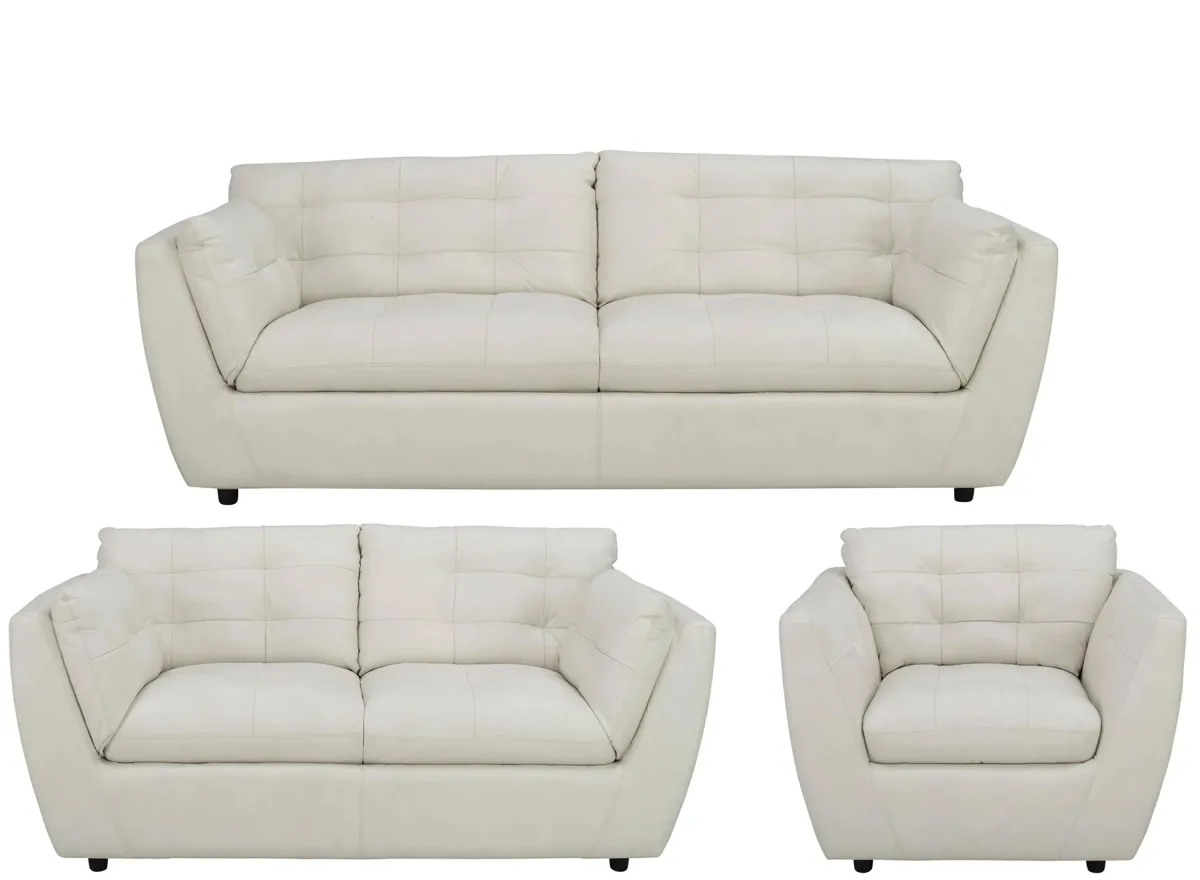 Damar Living Room Set in White by Chateau D'Ax