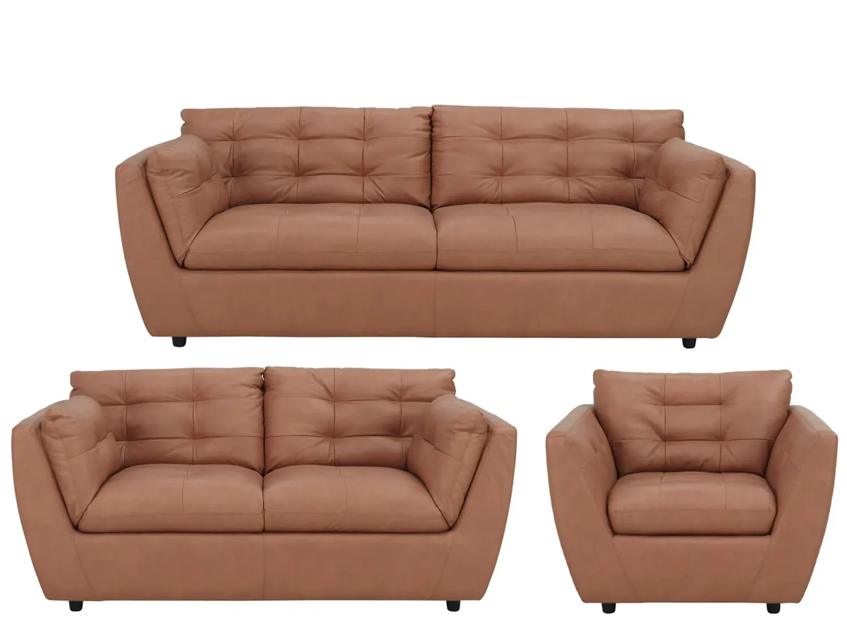 Damar Living Room Set in Brown by Chateau D'Ax