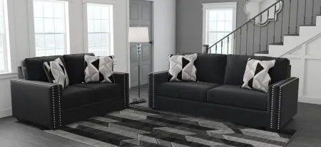 Gleston Sofa and Loveseat Set in Onyx by Ashley Furniture