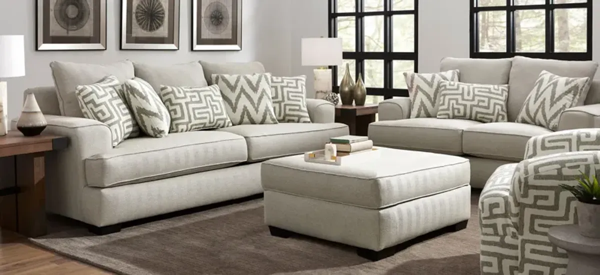 Marisa Living Room Set in Beige by Corinthian