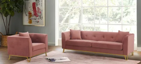 Everest Sofa & Chair Set -2pc. in Blush by Armen Living