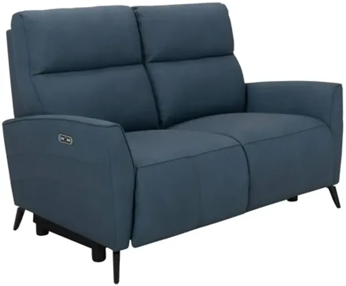 Delilah 2-pc. Sofa & Loveseat Set in Blue by Bellanest