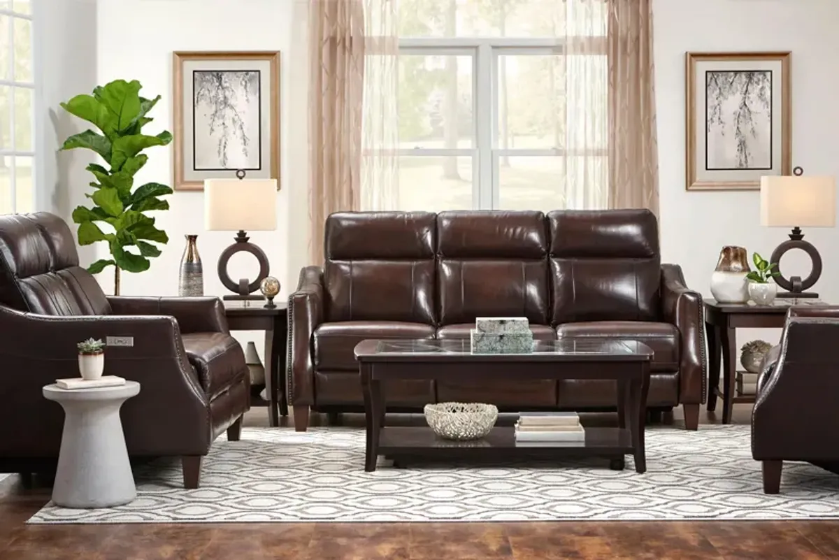 Thomas Living Room Set in Brown by Bellanest