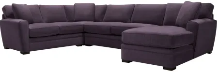 Artemis II 4-pc. Right Hand Facing Sectional Sofa in Gypsy Eggplant by Jonathan Louis